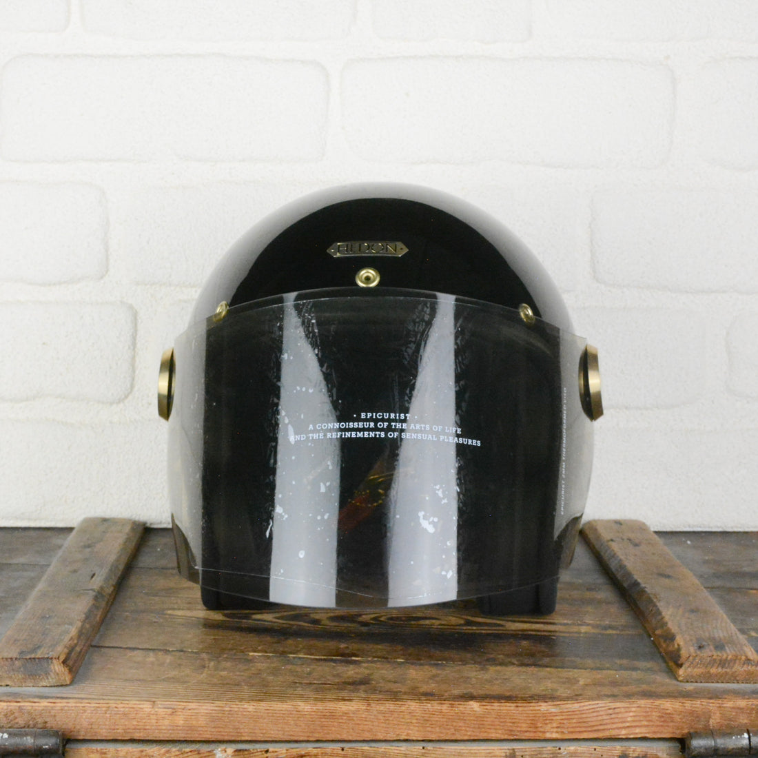 Epicurist Signature Black XL ECE 22.05 + desert smoke visor - Sample Sale 992 - HEDON