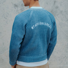BLUE KNIT SWEATER BLUE KNIT SWEATER
