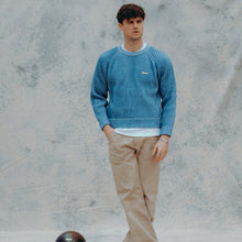 BLUE KNIT SWEATER BLUE KNIT SWEATER