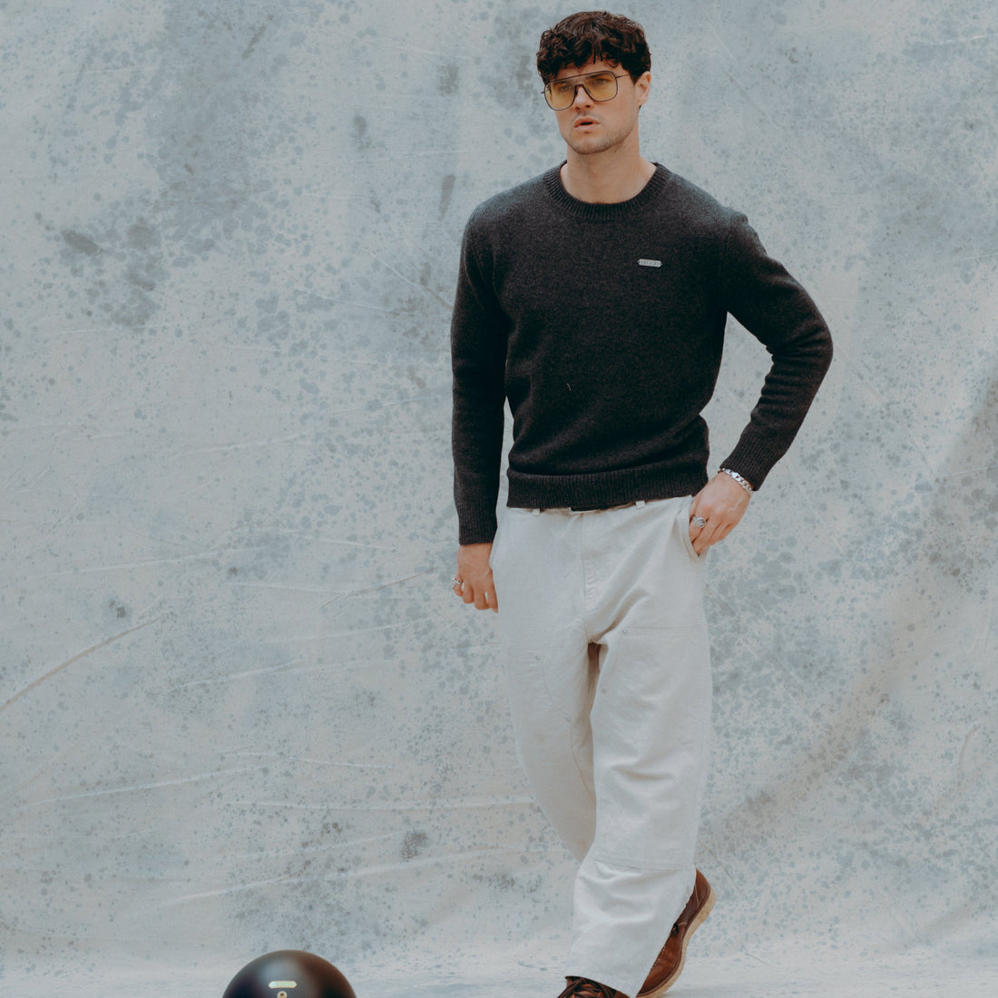 GREY WOOL SWEATER