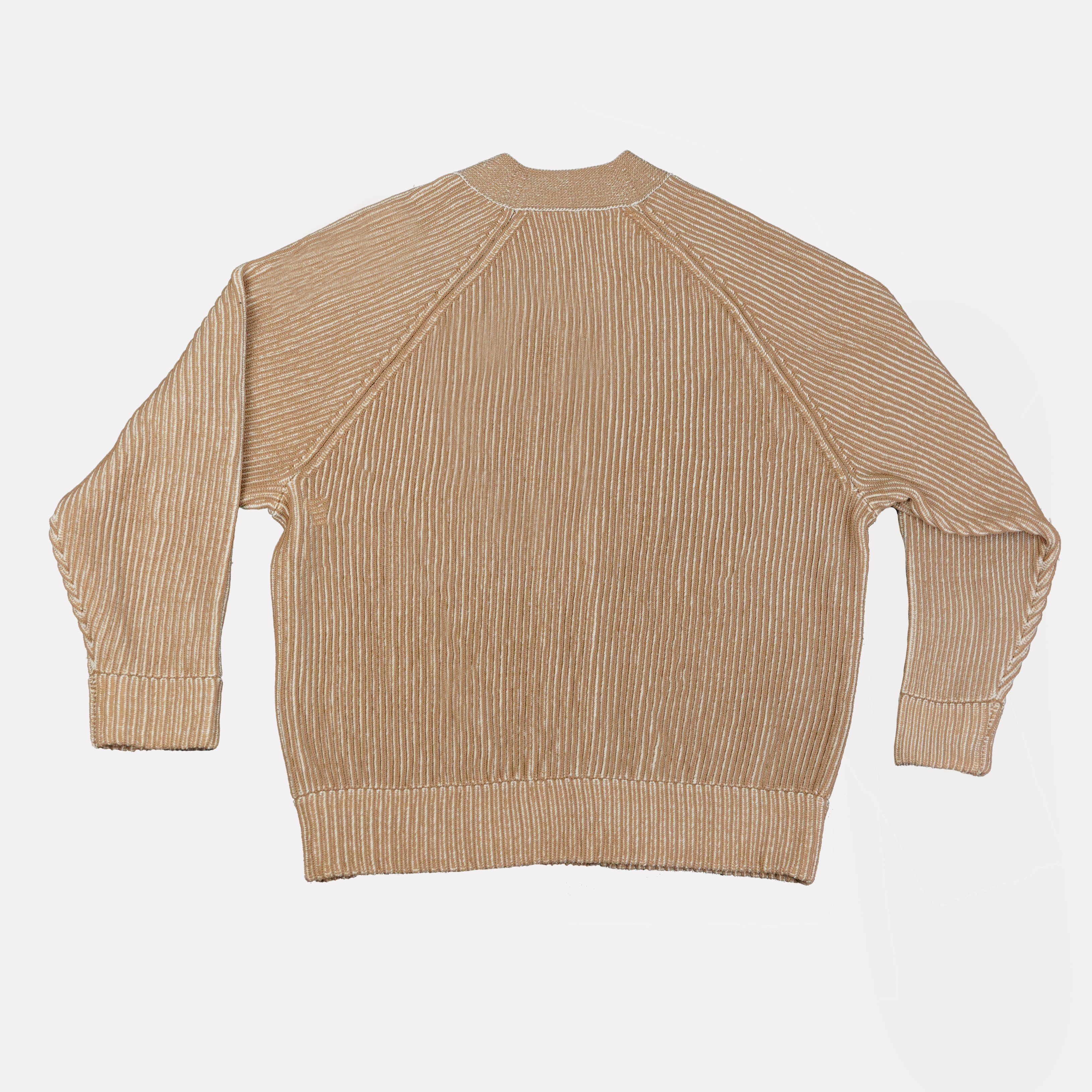 ろ*う様 LENO HAND KNITTED SWEATER SAND BEIG LENO HAND KNITTED SWEATER SAND BEIGE