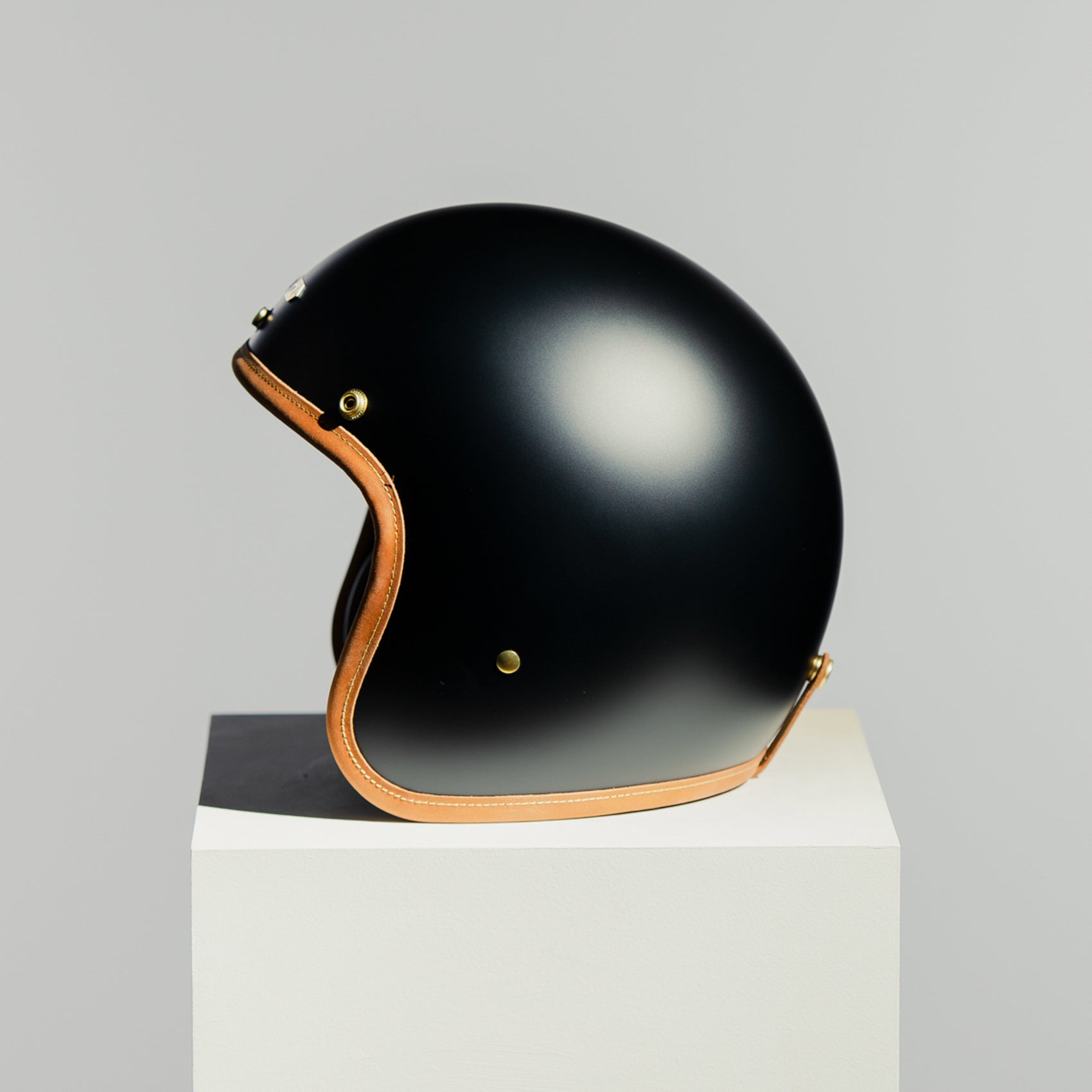 Hedonist Stable Black Open Face Helmet - Matte Finish | HEDON