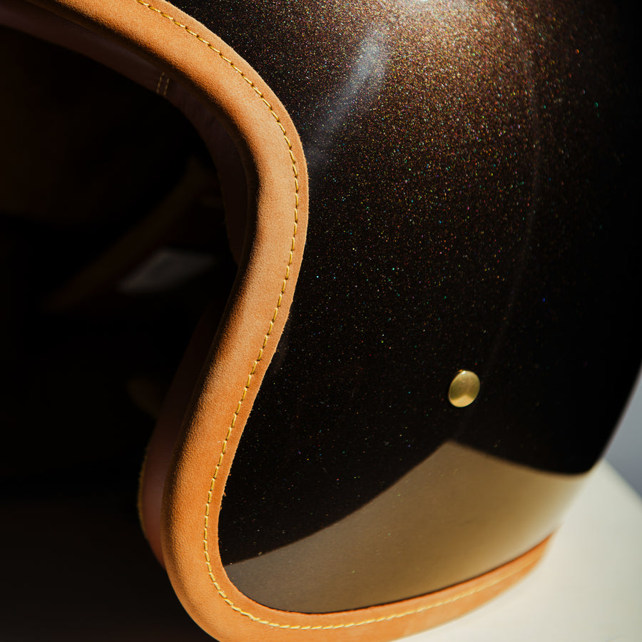 Hedonist Macadamia Open Face Motorcycle Helmet