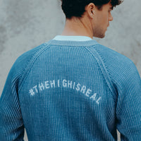 BLUE KNIT SWEATER