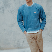 BLUE KNIT SWEATER BLUE KNIT SWEATER