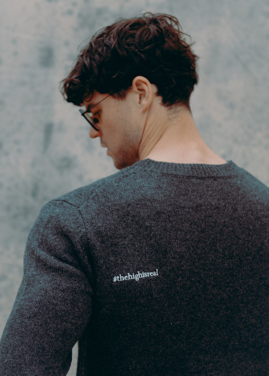 GREY WOOL SWEATER