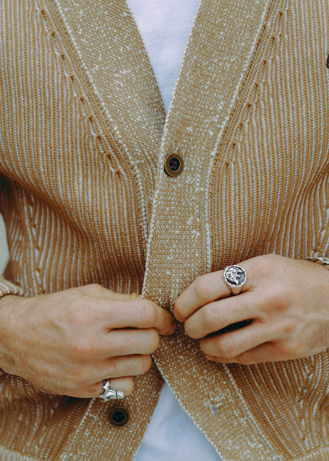 SAND KNIT CARDIGAN