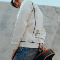 WHITE STRIPES SWEATER