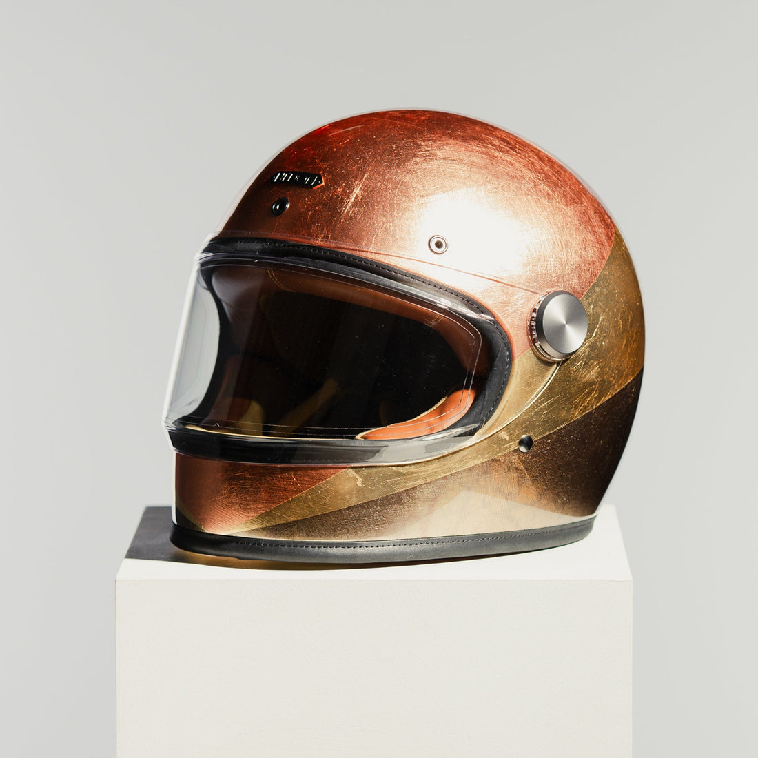 custom classic motorcycle helmets Hand Painted Metal Beast Retro Helmet Perfect for cruiser enthusiasts S1608 Classic Beanie Style Motorcycle