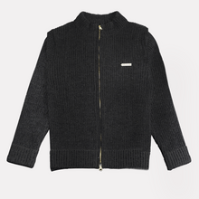 VESTE EN MAILLE NOIRE VESTE EN MAILLE NOIRE