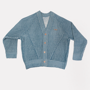 BLUE KNIT CARDIGAN