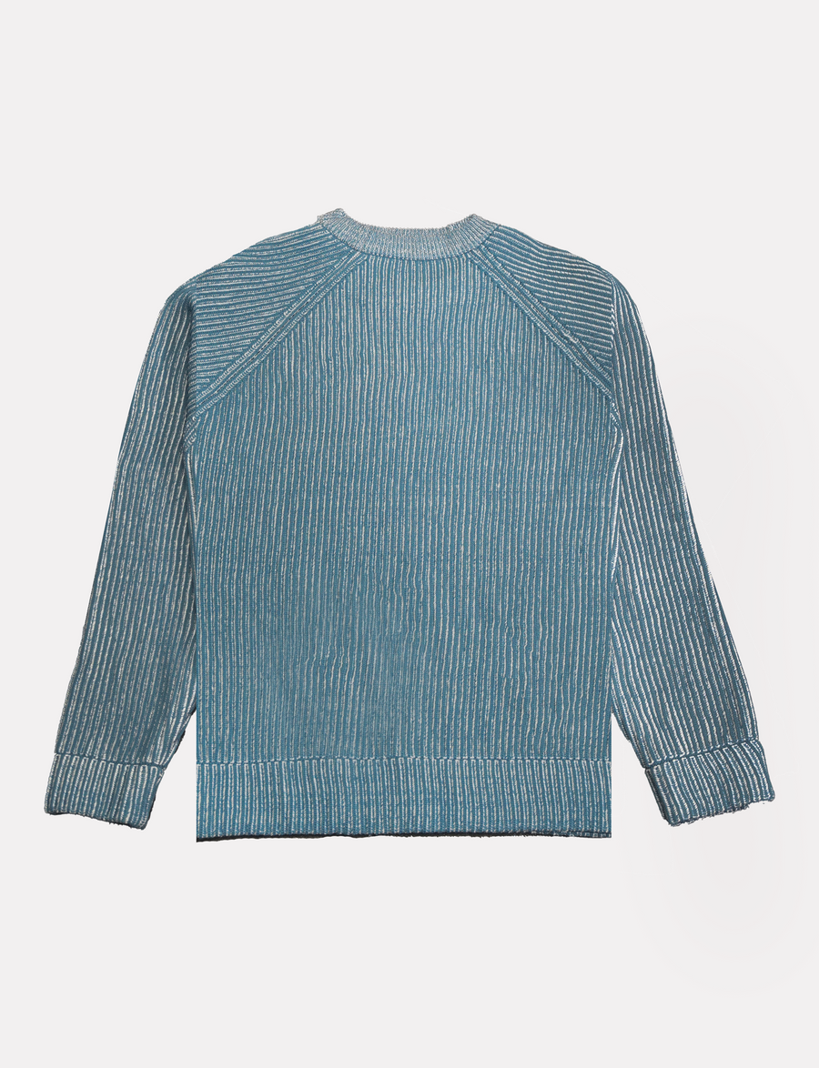 BLUE KNIT SWEATER