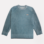 BLUE KNIT SWEATER