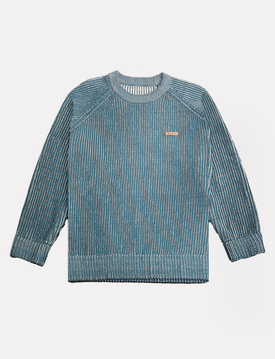 BLUE KNIT SWEATER