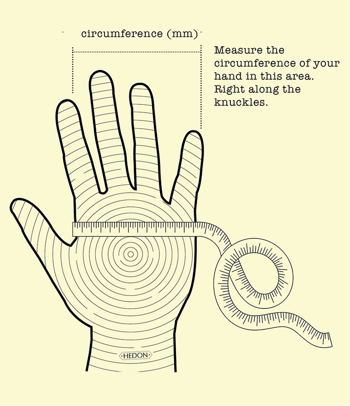 Hand Model Dimensions Pdf Hedon Glove Size Guide - Find Your Perfect Fit - Hedon