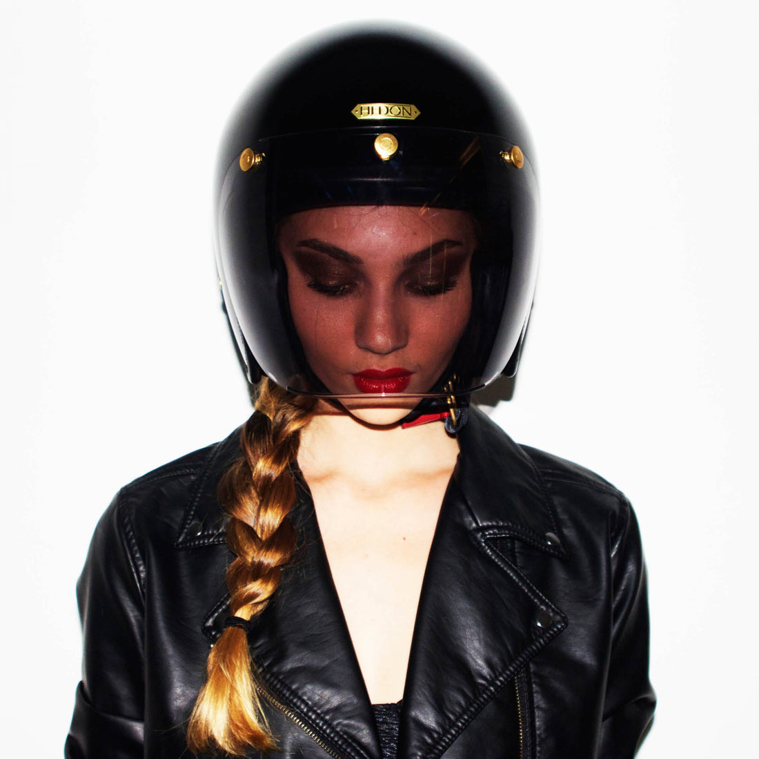 cool motorcycle helmet hides rider's identity Hedonist Signature Black Open Face Motorcycle Helmet